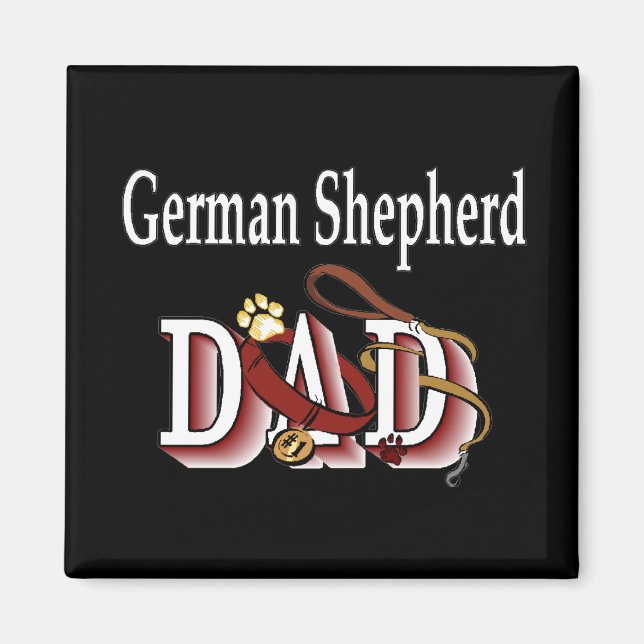 tysk schäferpappa Magnet (Framsidan)