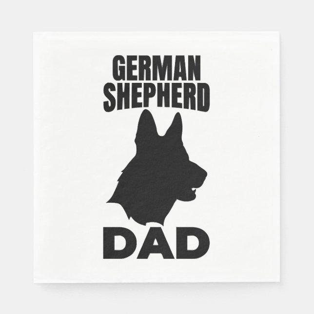 Tysk schäferpappa pappersservett (Framsidan)