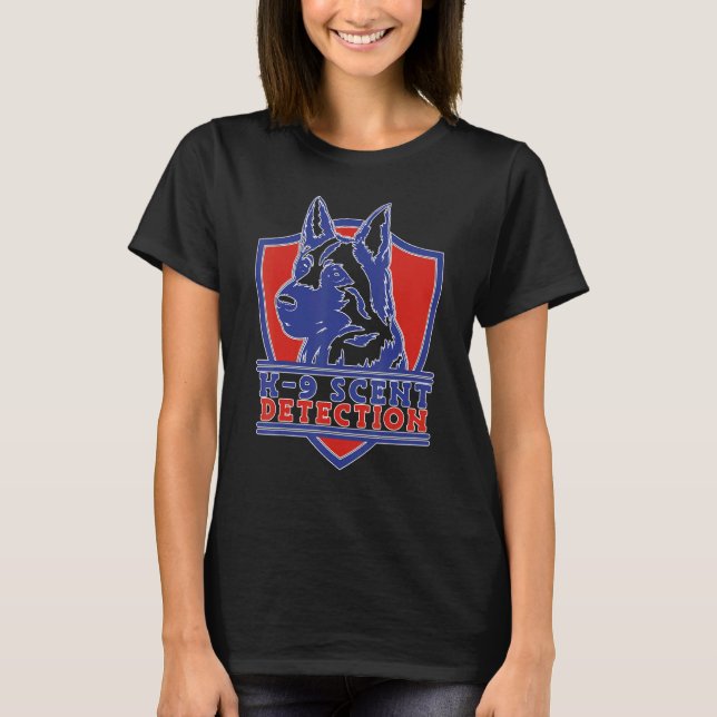 Tysk schäferreläenhet t shirt (Framsida)