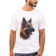 Tysk schepherd Banner Hund älskare T-Shirt