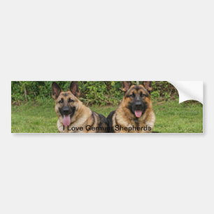Tysk schepherd Bumper Sticker Bildekal