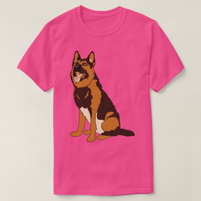 Tysk schepherd German Shepherd T Shirt (Design framsida)