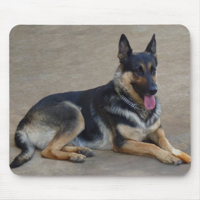 Tysk schepherd Hund Mouse Pad Musmatta (Framsidan)
