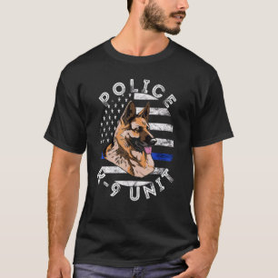 Tysk schepherd Police K9 Unit USA T Shirt