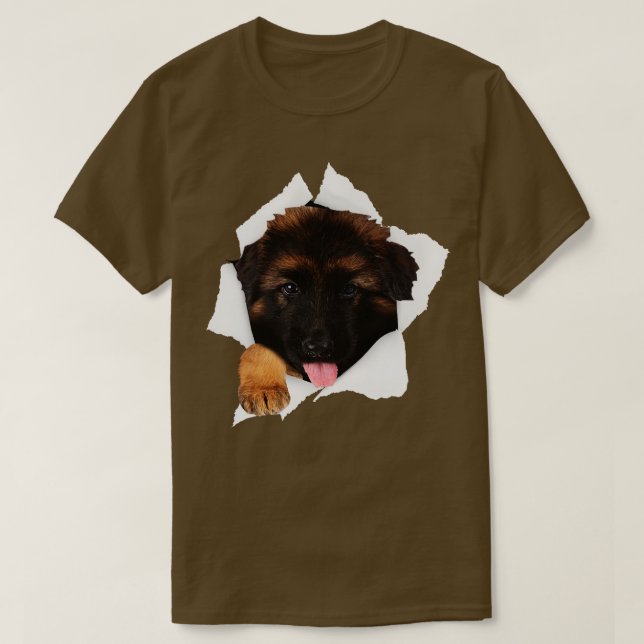 Tysk schepherd Shirt German Shepherd Inside Me T (Design framsida)