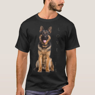 Tysk schepherd Shirt Shepard Hund Mamma Pappa Kärl T