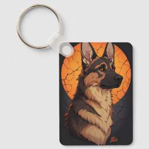 🐾 Tysk Schifferhund Älg Älskare Tillbehör 🐾 Nyckelring