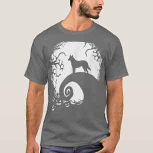 Tysk Sheperd Halloween under måndagskvällen T Shirt