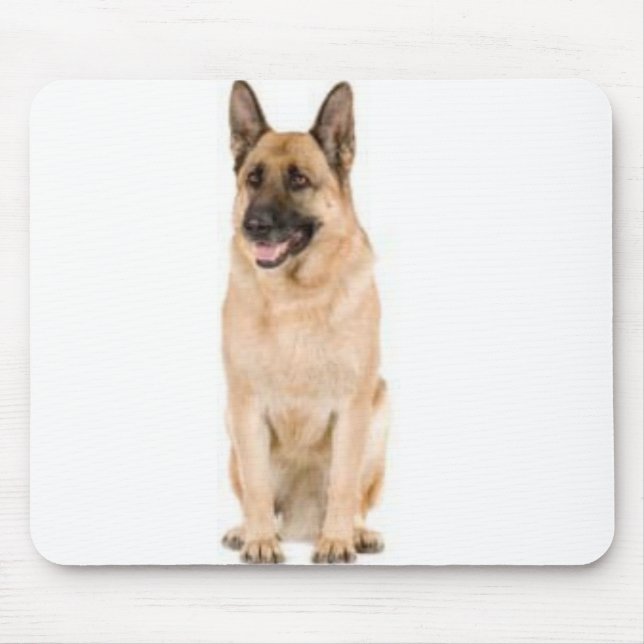 Tysk Shephard hund Mousepad Musmatta (Framsidan)