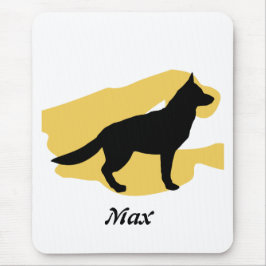 Tysk Shephard Silhouette mousepad Musmatta