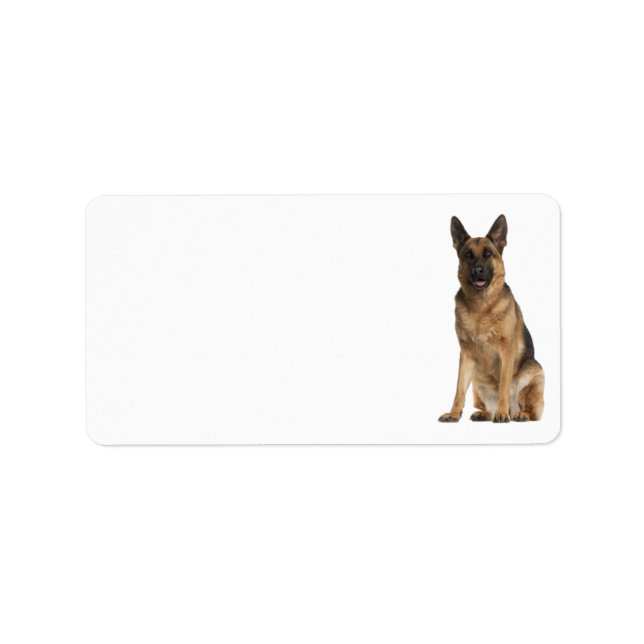 Tysk shepherd Address Label Adressetikett (Framsidan)