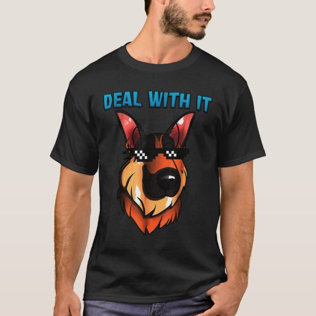 Tysk shepherd-affär t shirt (Framsida)