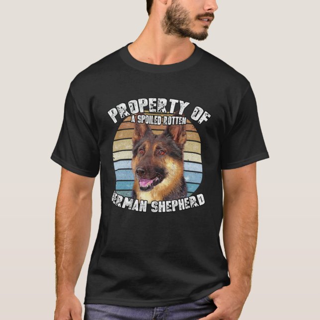 Tysk Shepherd ägare  Tillhör T Shirt (Framsida)