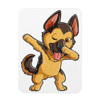 Tysk Shepherd Älskare-kylskåp, magnet