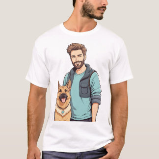 Tysk Shepherd Älskare Trendig T-Shirt