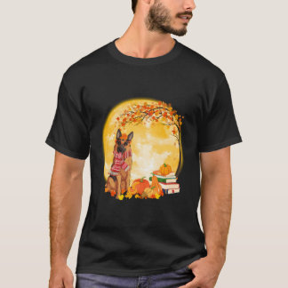 Tysk Shepherd Autumn Fall Pumpkin Lastbil Mappe Th T Shirt