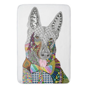 Tysk Shepherd Bath Mat Badrumsmatta