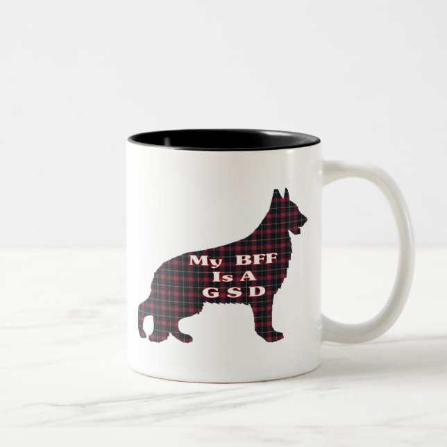 Tysk Shepherd BFF Mugg (Höger)
