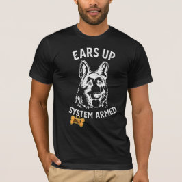 Tysk Shepherd Big hund Armed T Shirt