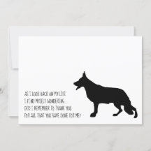 Tysk Shepherd Black Silhouette