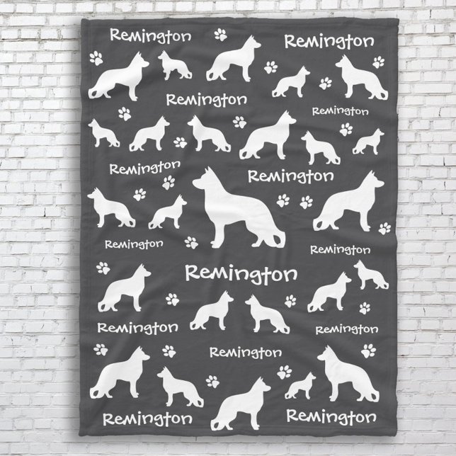 Tysk Shepherd Blanket | Loyal & Loving Gift Fleecefilt (German Shepherd dog blanket for GSD lovers)