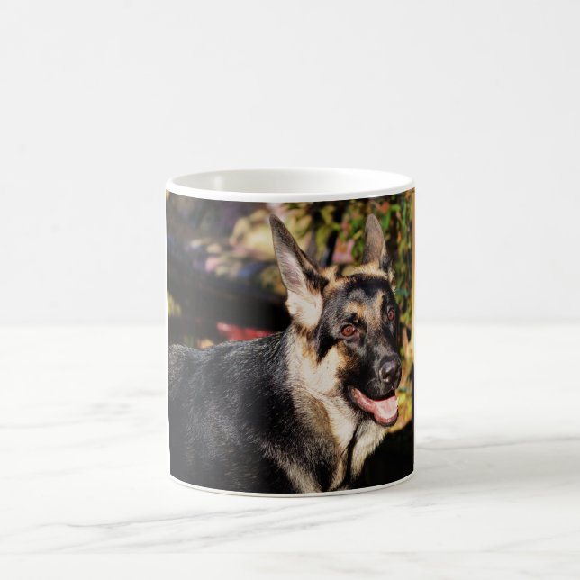 Tysk Shepherd by Shirley Taylor Kaffemugg (Center)