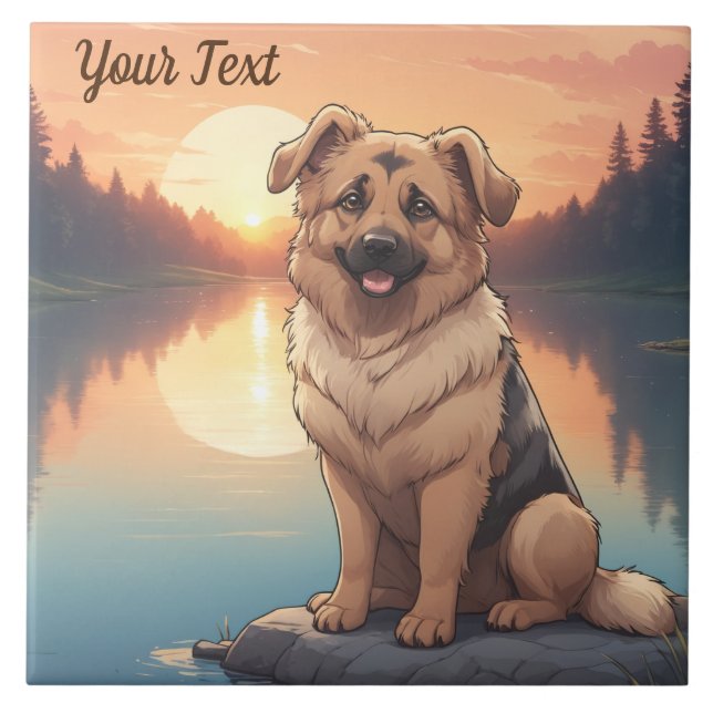 Tysk Shepherd by Sjö Kakelplatta (Framsidan)