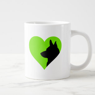 Tysk shepherd Coffee Mugg Jumbo Mugg