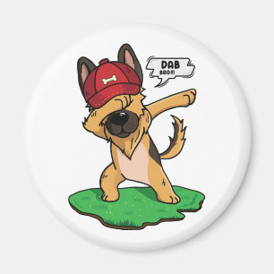 Tysk Shepherd Dabbing Magnet