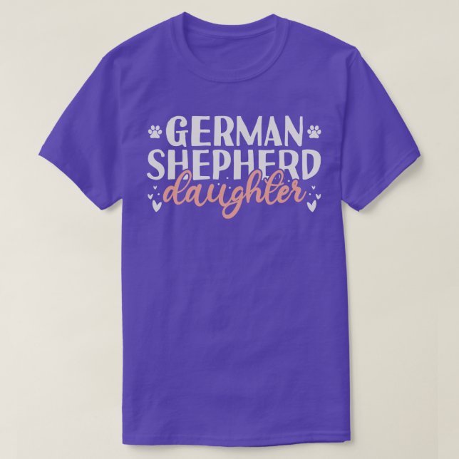 Tysk Shepherd DaughGift T Shirt (Design framsida)