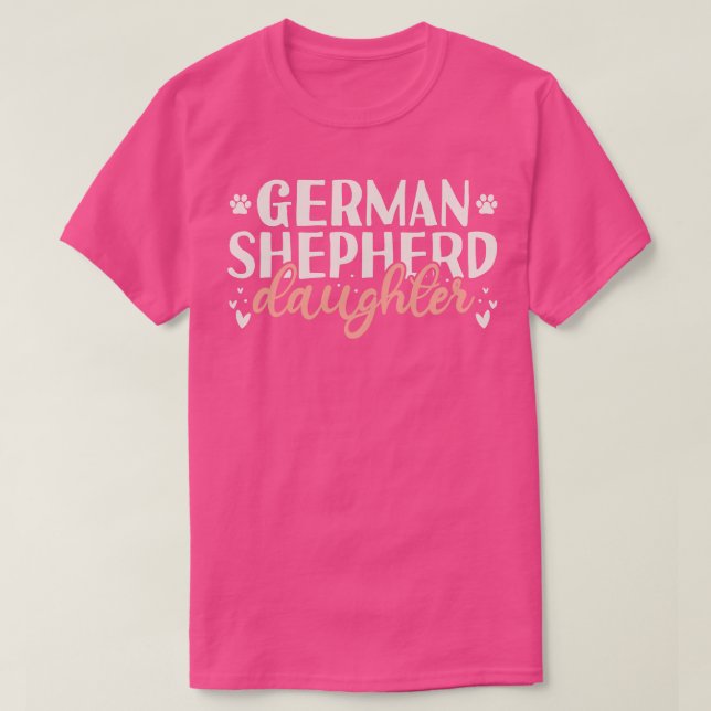 Tysk Shepherd DaughGift T Shirt (Design framsida)