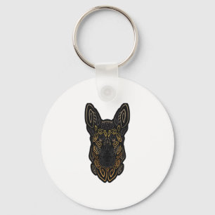 Tysk Shepherd Design German Shepherd Gifts Hund O Nyckelring
