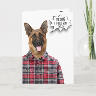 Tysk shepherd Dog Humor Kort