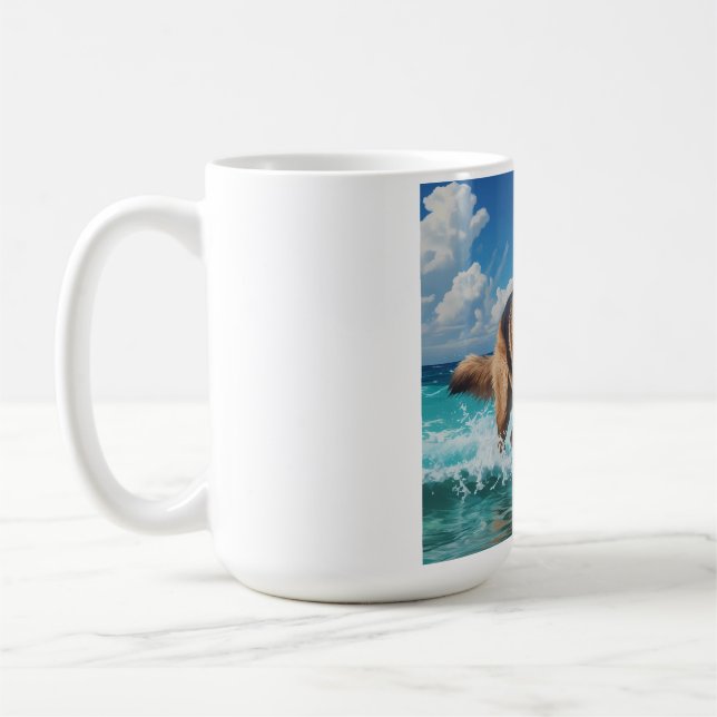 Tysk Shepherd Elegant Coffee Mugg (Vänster)