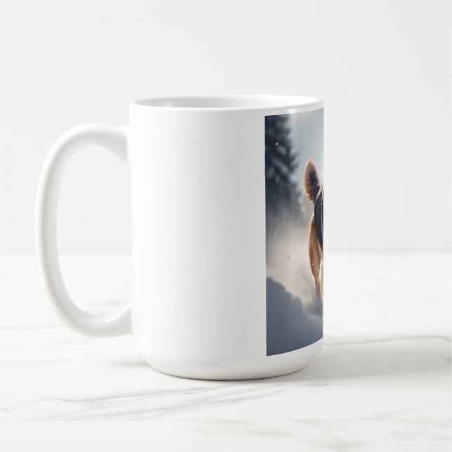 Tysk Shepherd Elegant Coffee Mugg (Vänster)