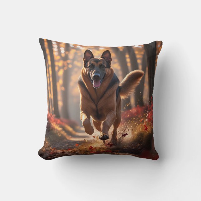 Tysk Shepherd Elegant Dekorativ kudde (Framsida)