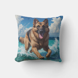 Tysk Shepherd Elegant Dekorativ kudde