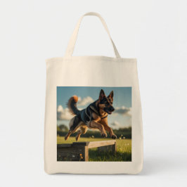 Tysk Shepherd Elegant Livsmedel Tote Bag Tygkasse