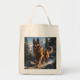 Tysk Shepherd Elegant Livsmedel Tote Bag Tygkasse