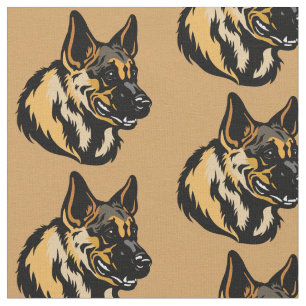 Tysk Shepherd Fabric Tyg