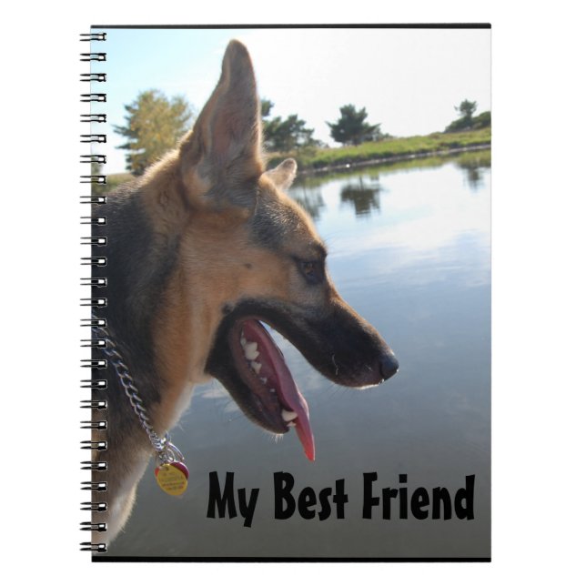 Tysk Shepherd Friend Anteckningsbok (Framsidan)