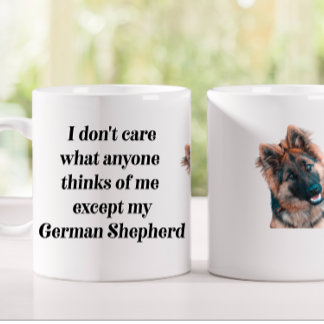 Tysk Shepherd Funny Gift Mugg Smiling