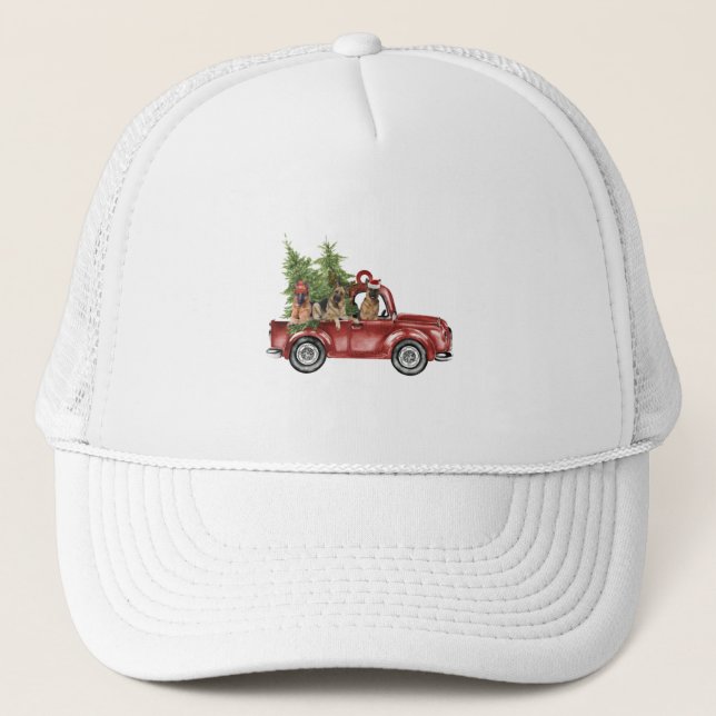 Tysk Shepherd God jul Ideas Hund Cosplay Keps (Framsida)