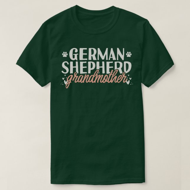 Tysk Shepherd Grandmor Gift T Shirt (Design framsida)