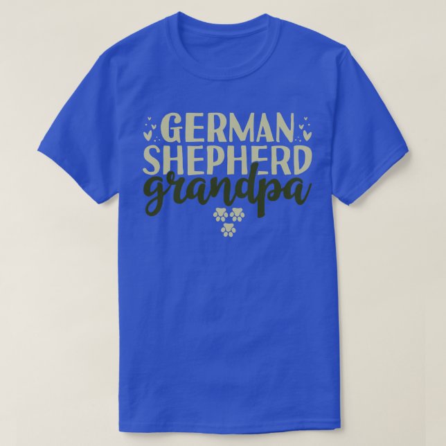 Tysk Shepherd Grandpa 2 T Shirt (Design framsida)