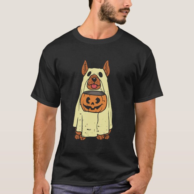 Tysk Shepherd Halloween Costume Hund T Shirt (Framsida)