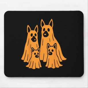 Tysk Shepherd Halloween Ghost Family Rolig hund L Musmatta