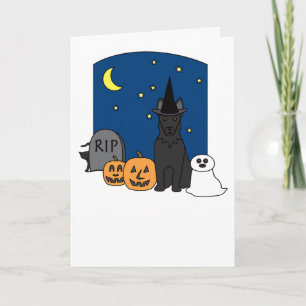 Tysk Shepherd Halloween Kort