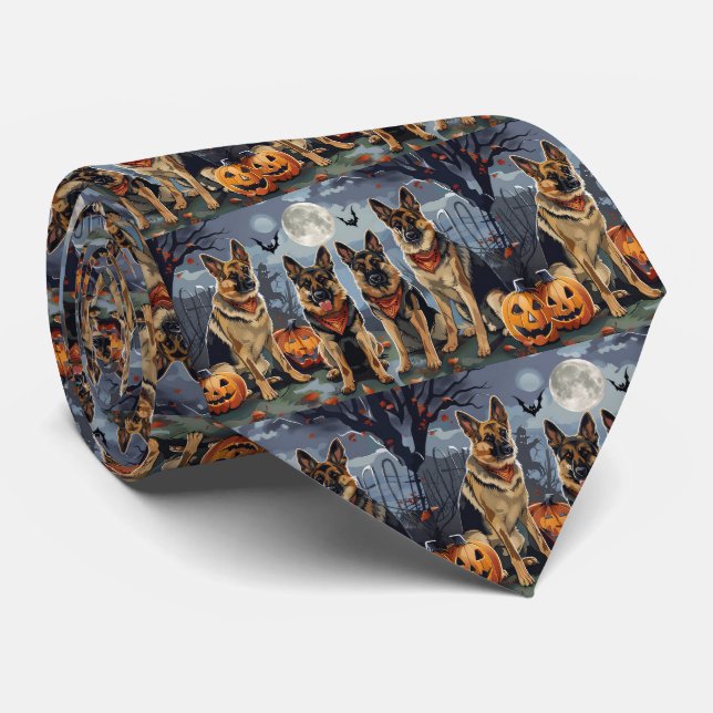 Tysk Shepherd Halloween Kuslig Slips (Rullad)