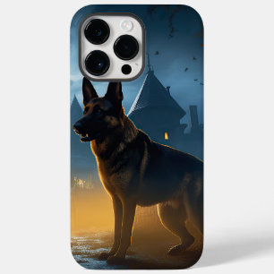 Tysk Shepherd Halloween Skräck